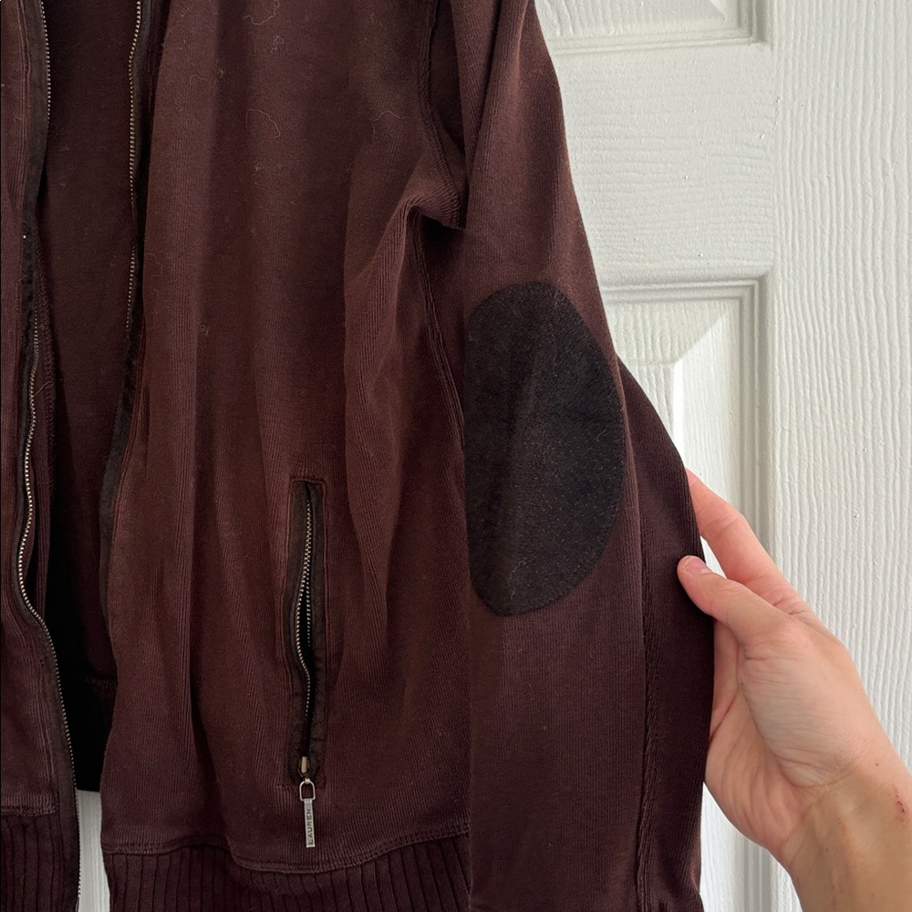 Ralph Lauren Women’s Dark Brown Zip-Up Sweater - Picture 6 of 7